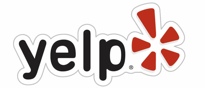Yelp logo in black and red with a link to One Stop Plumbing’s Yelp Reviews